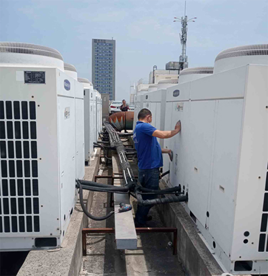 井陉中央空调制热和不制冷系统维修方法